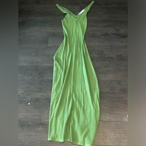 Zara green dress - ankle length